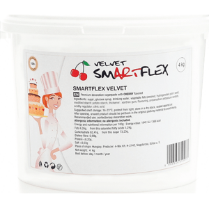 Smartflex Velvet Třešeň 4 kg (Potahovací a modelovací hmota na dorty) Smartflex