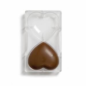 Forma na čokoládu 3D - srdce - Decora