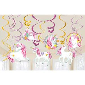 Párty dekorace k zavěšení Unicorn 61cm - Amscan