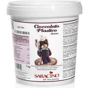 Modelovací čokoláda tmavá 1kg - Saracino