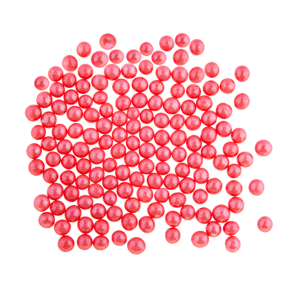 Cukrové perly červené perleťové (50 g) dortis