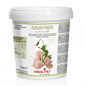 Modelovací hmota na květiny - bílá 1kg  Flower Paste - Saracino