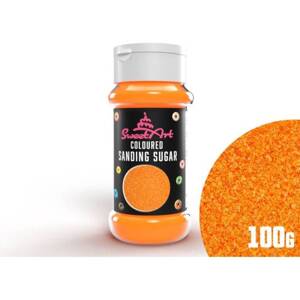 SweetArt dekorační cukr oranžový (100 g) - dortis