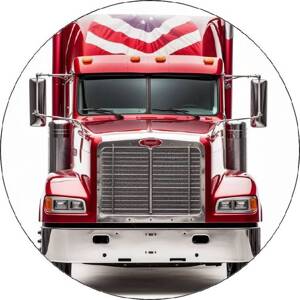 Jedlý papír kamion červený 19,5 cm - Pictu Hap