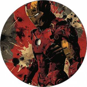 Jedlý papír Iron man ve tmě 19,5 cm - Pictu Hap