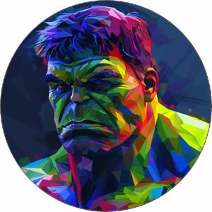 Jedlý papír Hulk barevná animace 19,5 cm - Pictu Hap