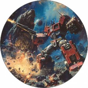 Jedlý papír Transformers Optimus a Megatron 19,5 cm - Pictu Hap