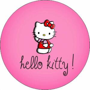 Jedlý papír Hello Kitty mávající 19,5 cm - Pictu Hap