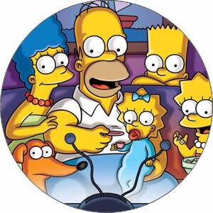 Jedlý papír Simpsonovi na gauči 19,5 cm - Pictu Hap