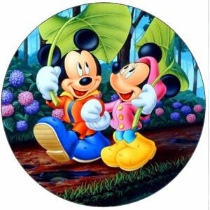 Jedlý papír Mickey a Minnie 19,5 cm - Pictu Hap