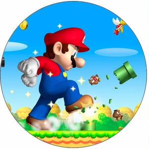 Jedlý papír Super Mario v akci 19,5 cm - Pictu Hap
