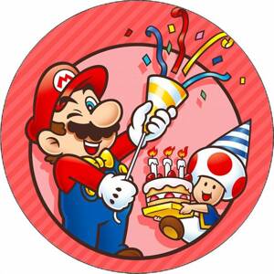 Jedlý papír Super Mario oslava 19,5 cm - Pictu Hap