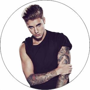 Jedlý papír Justin Bieber 19,5 cm - Pictu Hap