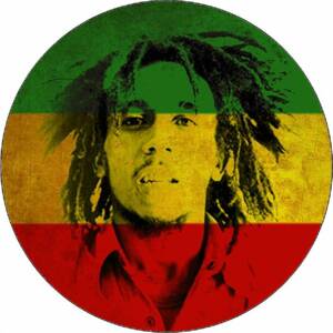 Jedlý papír Bob Marley vlajka 19,5 cm - Pictu Hap
