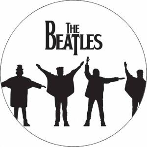 Jedlý papír The Beatles siluety 19,5 cm - Pictu Hap