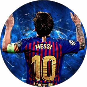 Jedlý papír Lionel Messi v dresu FC Barcelona 19,5 cm - Pictu Hap