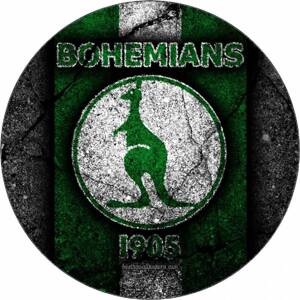 Jedlý papír Logo Bohemians 1905 černý podklad 19,5 cm - Pictu Hap