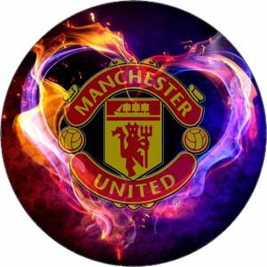 Jedlý papír logo Manchester United 19,5 cm - Pictu Hap