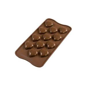 3D Silikonová forma na čokoládu – Srdce Silikomart