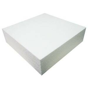 Polystyrenová maketa na dort čtverec 15x15x7,5 - Decora