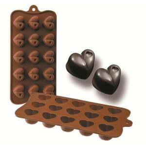 Formičky na čokoládu srdce 10,5x21cm - Ibili