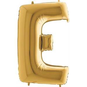 Nafukovací balónek písmeno E zlaté 102 cm Grabo