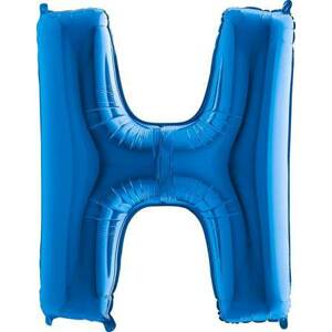 Nafukovací balónek písmeno H modré 102 cm Grabo