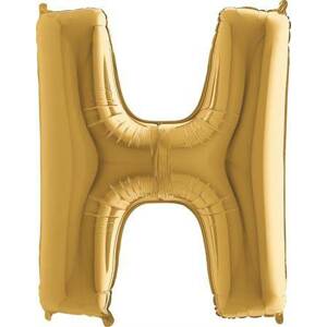 Nafukovací balónek písmeno H zlaté 102 cm Grabo