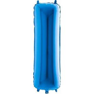 Nafukovací balónek písmeno I modré 102 cm Grabo