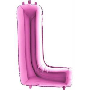 Nafukovací balónek písmeno L růžové 102 cm Grabo