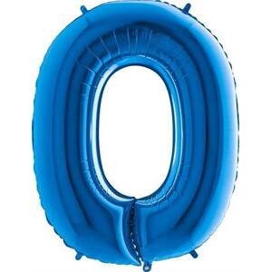 Nafukovací balónek písmeno O modré 102 cm Grabo