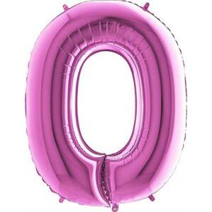 Nafukovací balónek písmeno O růžové 102 cm Grabo