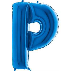 Nafukovací balónek písmeno P modré 102 cm Grabo