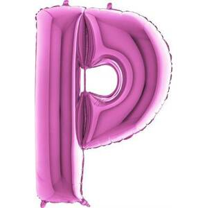 Nafukovací balónek písmeno P růžové 102 cm Grabo