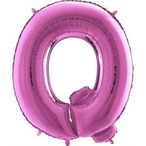 Nafukovací balónek písmeno Q růžové 102 cm Grabo