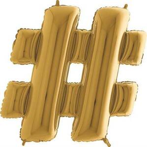 Nafukovací balónek symbol hestage zlaté 102 cm Grabo