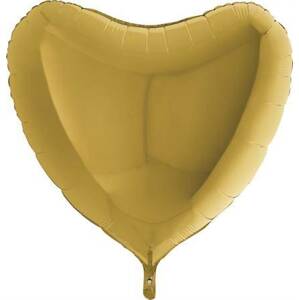 Nafukovací balónek zlaté srdce 91 cm Grabo