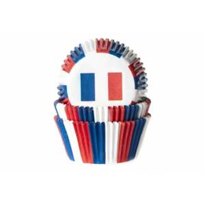 Papírový košíček na muffiny vlajka Francie 50ks