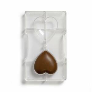 Forma na čokoládu srdce 6,7x6,6cm - Decora