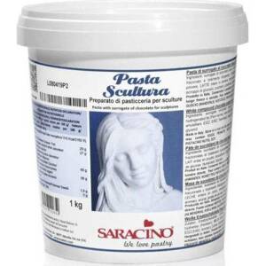Saracino modelovací hmota bílá z čokoládové polevy 1 kg - Saracino