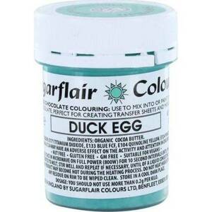 Barva do čokolády na bázi kakaového másla Sugarflair Duck Egg (35 g) - Sugarflair