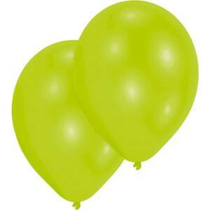 Latexové balónky limetkově zelené 10ks 27,5cm Amscan