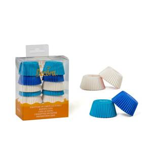 Košíčky na muffiny mini modro bílé 200ks 3,2x2,2cm - Decora