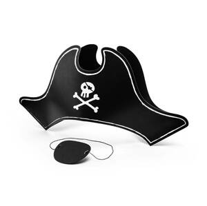 Párty čepice pirátský klobouk 1ks PartyDeco