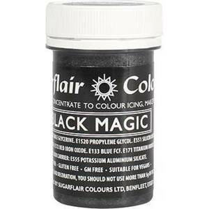 Gelová barva perleťová Sugarflair (25 g) Black Magic - Sugarflair