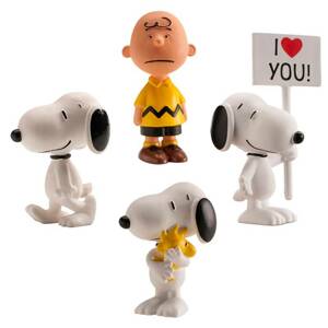 Set figurek Snoopy, 4ks, 5 cm Dekora