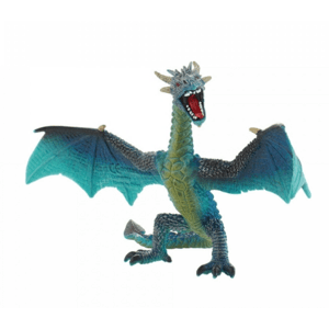 Figurka na dort drak modrý 14x10cm - Bullyland