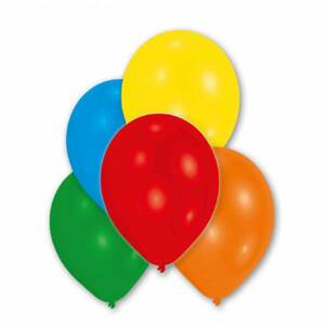 10 latexových balónků metalické, barevné 27,5 cm - Amscan