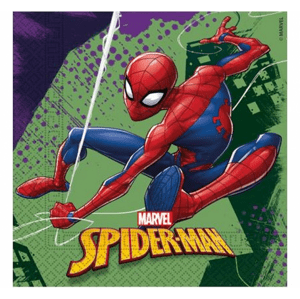 Papírové ubrousky Spiderman 33x33cm 20ks Godan