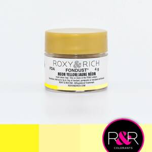 Prachová barva 4g neonově žlutá Roxy and Rich